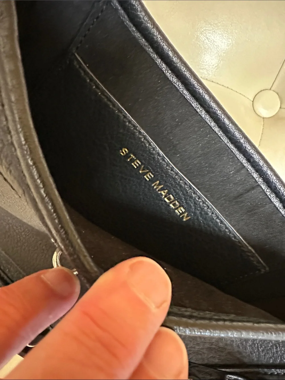 Steve Madden Crossbody Bag with Silver Hardware